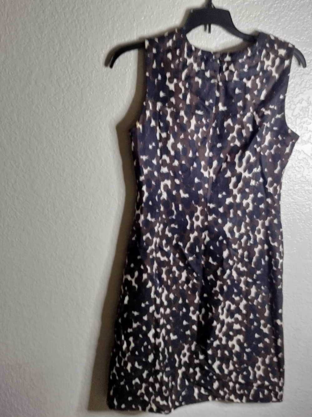 Tory Burch Geometric Wool Silk Sleeveless Sheath Dress Career Office Work Sz 0